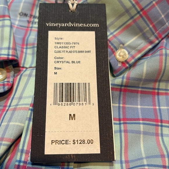 Brand new men’s vineyard vines button down on the go performance - Picture 3 of 3